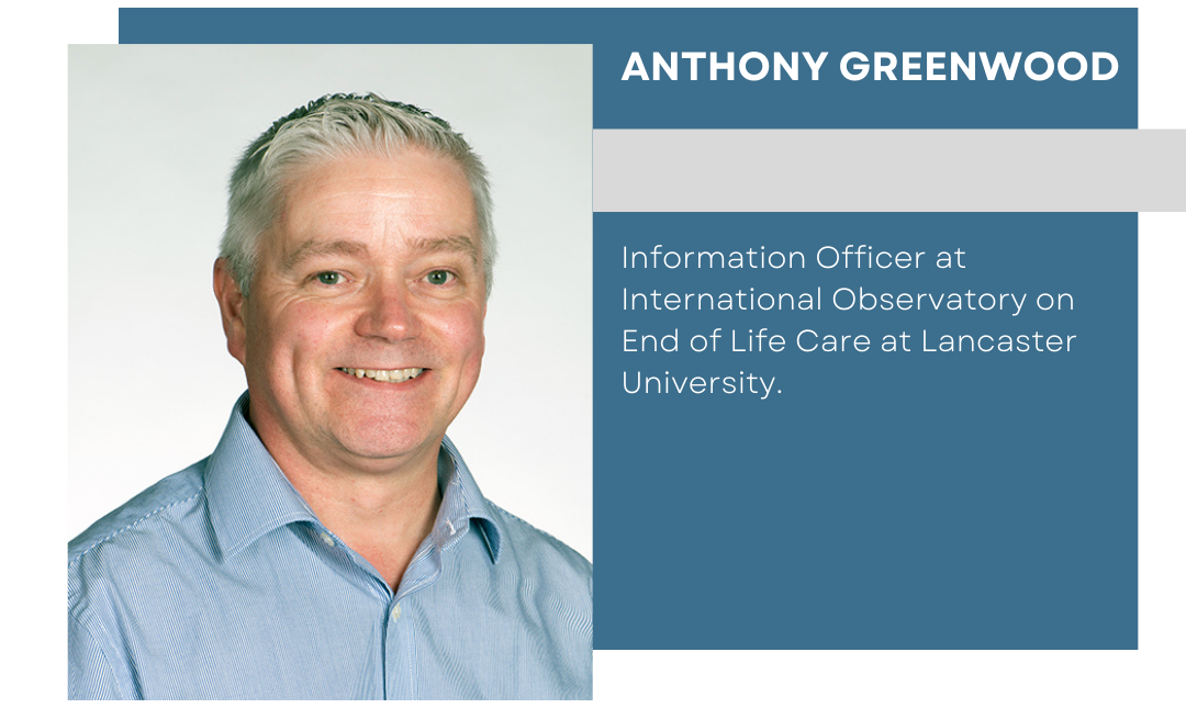 banner with the photo and resume of Anthony Greenwood