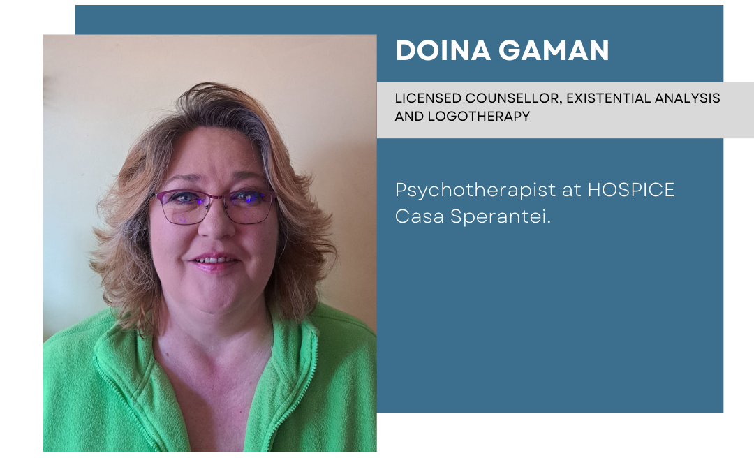 banner with the photo and resume of Doina Gaman