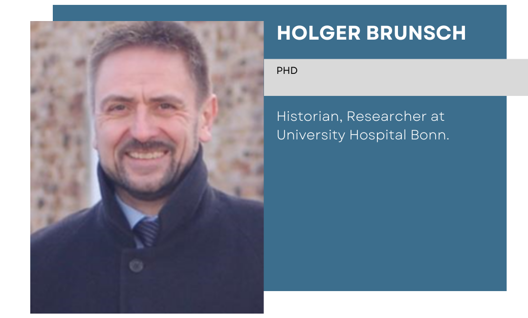 banner with the photo and resume of Holger Brunsch