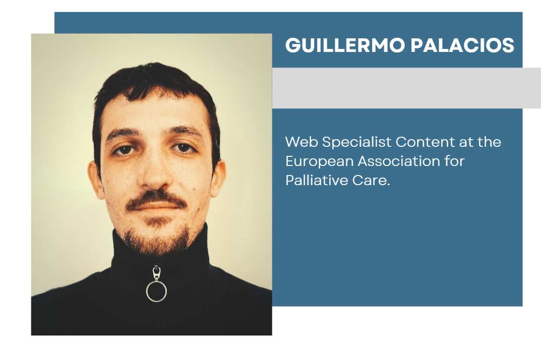 banner with the photo and resume of Guillermo Palacios