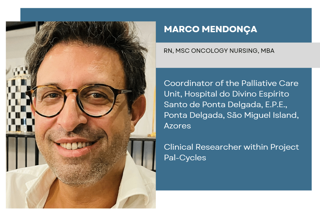 banner with the photo and resume of Marco Mendonça
